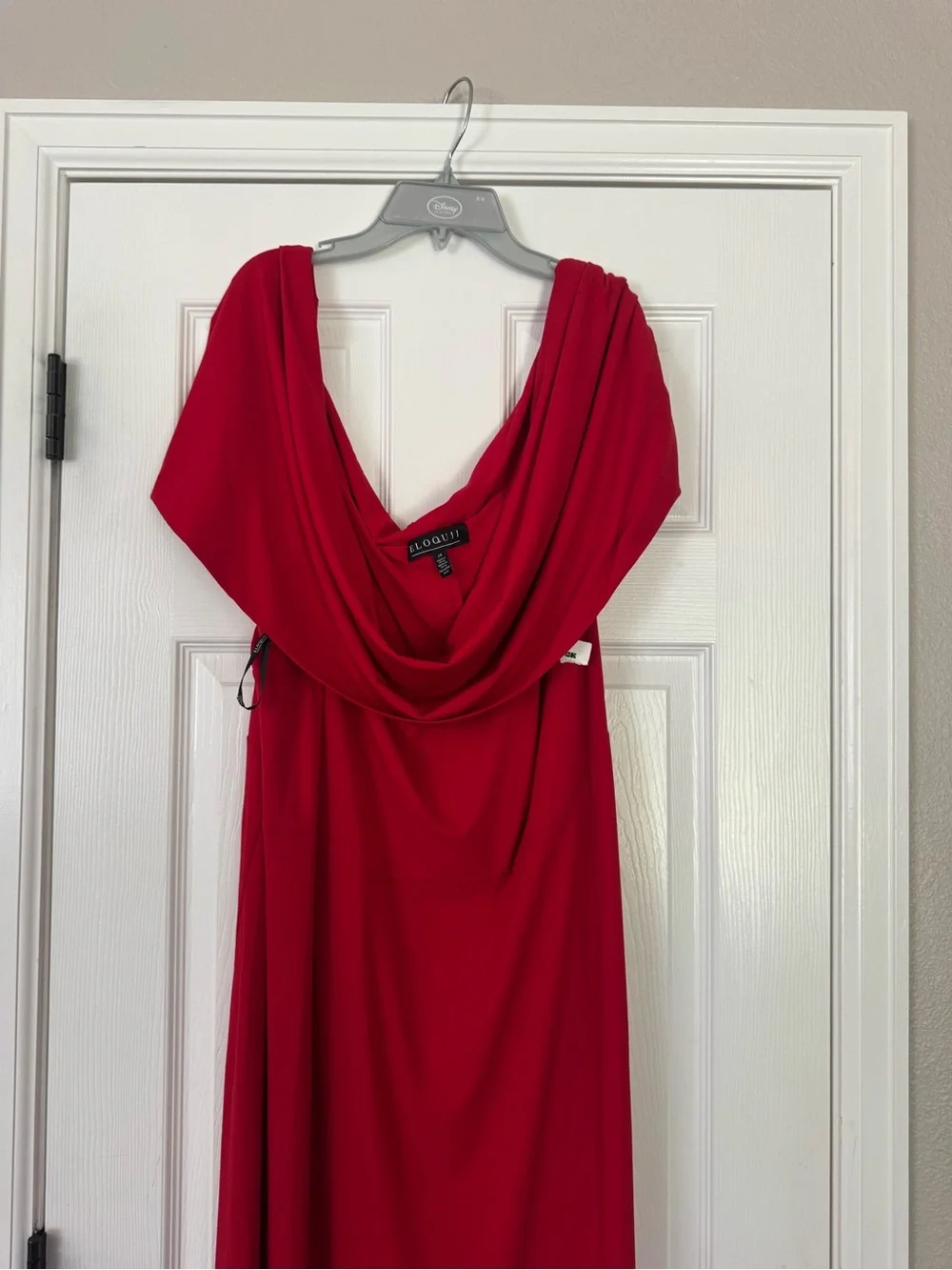 Eloquii Off The Shoulder Maxi Dress Red Size 24 New with Tags - Picture 5 of 12